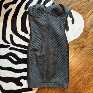 Carlos Miele Pine Green Strapless Dress